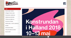 Desktop Screenshot of konstlivhalland.se