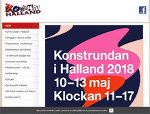 Tablet Screenshot of konstlivhalland.se